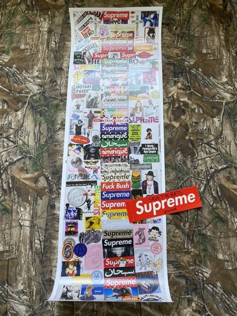 supreme friends and family sticker.